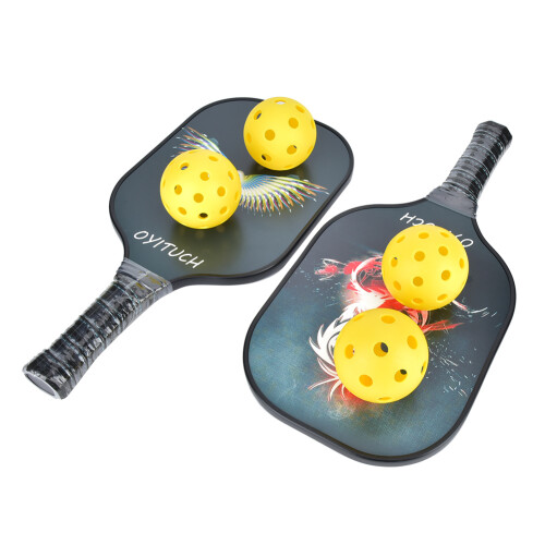 Pickleball-Schläger-Set, Carbonfaser-Schläger mit 1