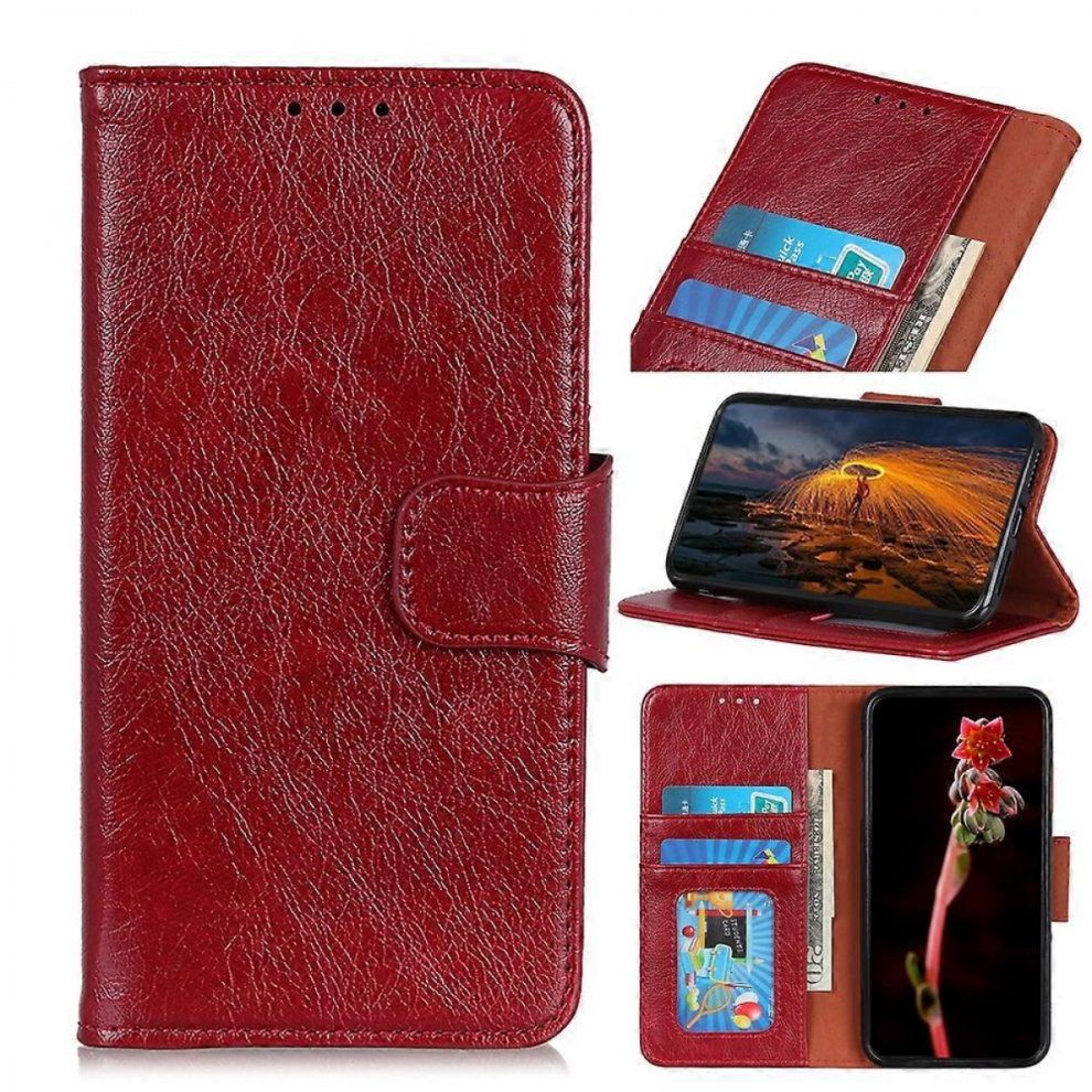 Nappa Texture Leather Caseredfor Iphone 15 Pro 7057162257783