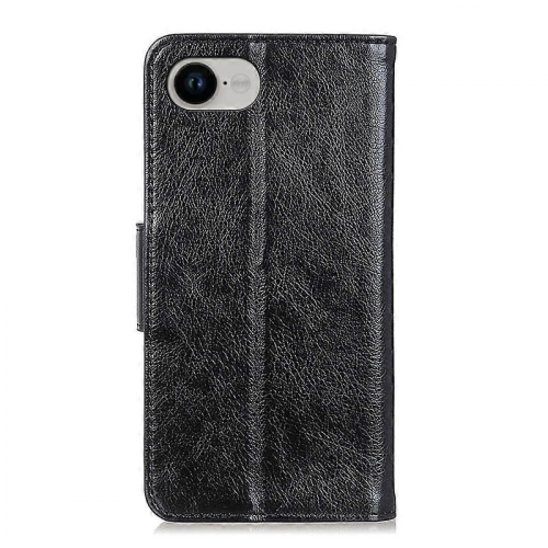 Nappa Texture Leather CaseBlackFor iPhone 16e 2