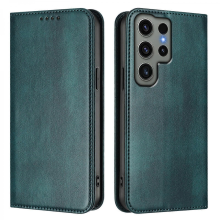 Compatible For Samsung Galaxy S23 Ultra Wallet Cases Retro Texture RFID Leather Phone CoverDarkGreen
