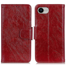 Nappa Texture Leather CaseRedFor iPhone 16e