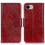 Nappa Texture Leather CaseRedFor iPhone 16e 1