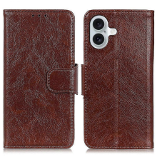 Nappa Texture Leather CaseBrownFor iPhone 17