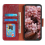 Nappa Texture Leather CaseRedFor iPhone 16e 4