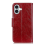 Nappa Texture Leather CaseRedFor iPhone 16 3