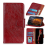 Nappa Texture Leather CaseRedFor iPhone 15 1