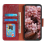 Nappa Texture Leather CaseRedFor iPhone 15 4