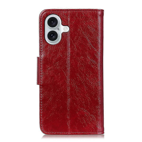 Nappa Texture Leather CaseRedFor iPhone 17 2