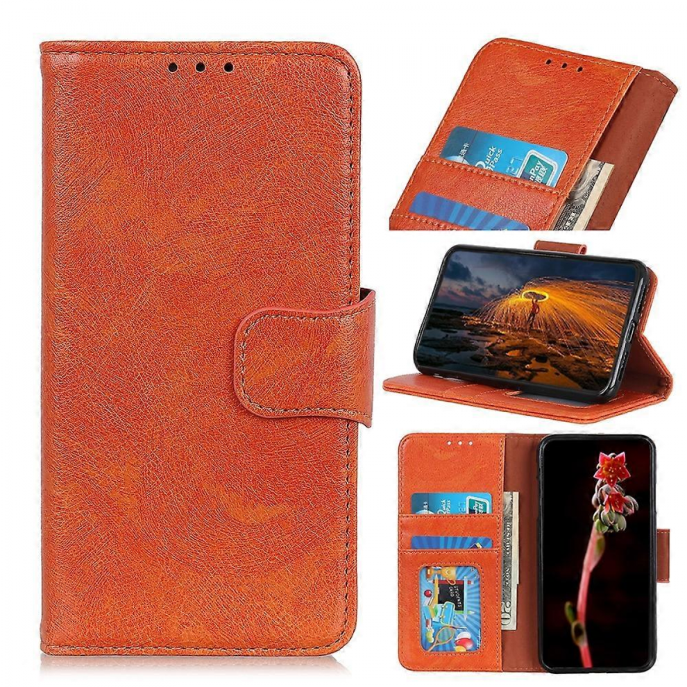 Nappa Texture Leather Caseorangefor Iphone 15 Pro 7057162257653