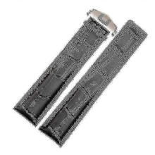 Tag Heuer Watch Bands in Genuine Leather Available in 19mm 20mm and 22mm Sizes with Black and Red Color Choices - JXblack red silver22mm