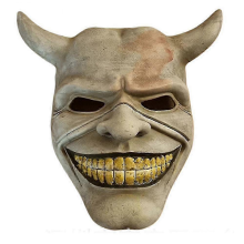 Halloween The Black Phone Horror Movie Latex Mask The Grabber Mask Cosplay Costume Adult Scary Party Prop Fancy Dress UpGray