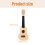 1 satz diy-ukulele-bausatz, handgefertigtes hölzernes set 2