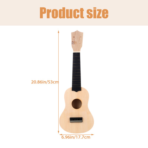 1 satz diy-ukulele-bausatz, handgefertigtes hölzernes set 1