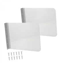 2x Stainless Steel Splash Guard Sink Splash Protector Wall Mount Guard forLarge