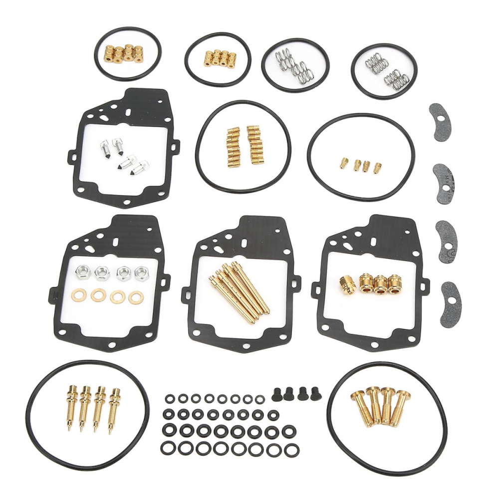 118 Pieces Carb Rebuild Kit With Gasket O Ring Valve Needle Jet Screw Spring Replacement For Goldwing 1000 Gl1000 7057162259916