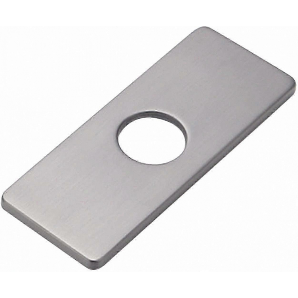 Nickel Finish Faucet Base Plate For Bathroom Sink With Hole Mounting 7057162259886