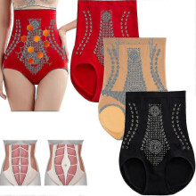 (M, 3colors) 3pcs Ions Tech Unique Fibre Restoration Shaper, Graphene Honeycomb Vaginal Tighteningbody Shaping Briefs-l
