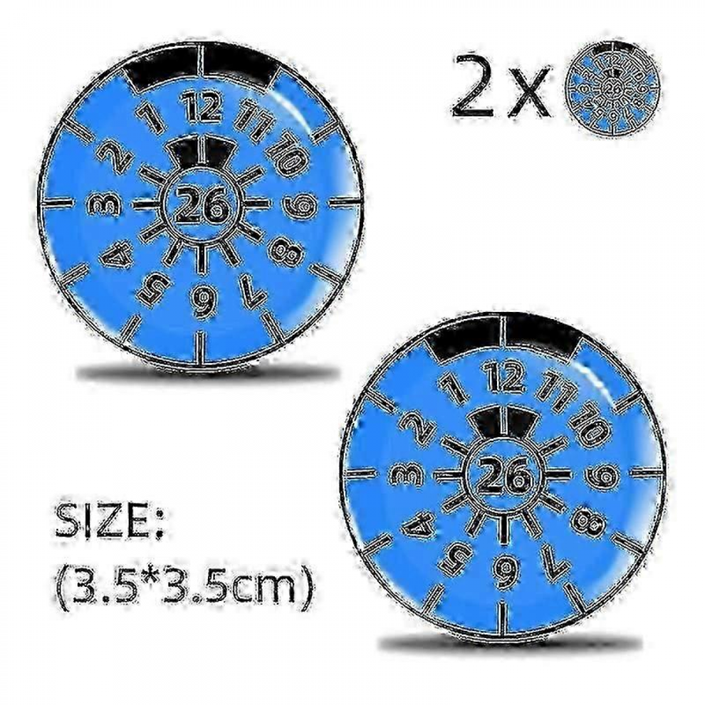 Tuv Certified 3D Gel License Plate Decals - 2Pcs Set For Gsla E26 7057162268888