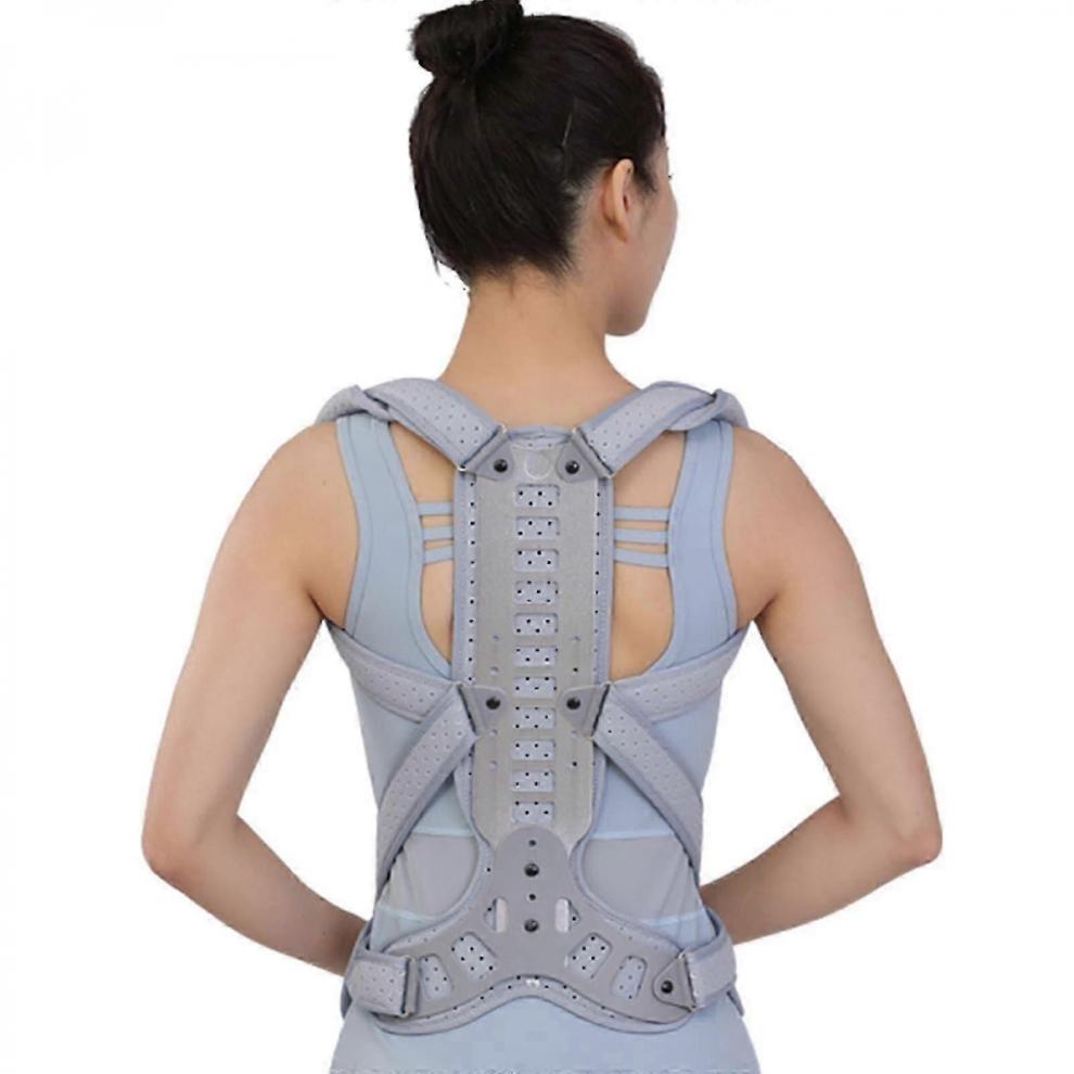 Adjustable Scoliosis Orthosis Spinal Correction Brace for Adults, Men and Women, Size L