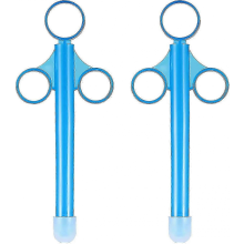 Lubricant Launcher, Lubricant Applicator with Smooth Round Tip, Reusable (2-Pack, Blue)
