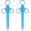 Lubricant Launcher, Lubricant Applicator with Smooth Round Tip, Reusable (2-Pack, Blue) 1