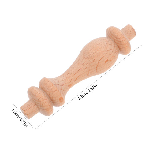10 holzspindeln europäisch, geschnitzte baluster, unbehandelt 2