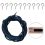Curtain wire 8m black for hanging curtains with hooks includedMulticolor 5