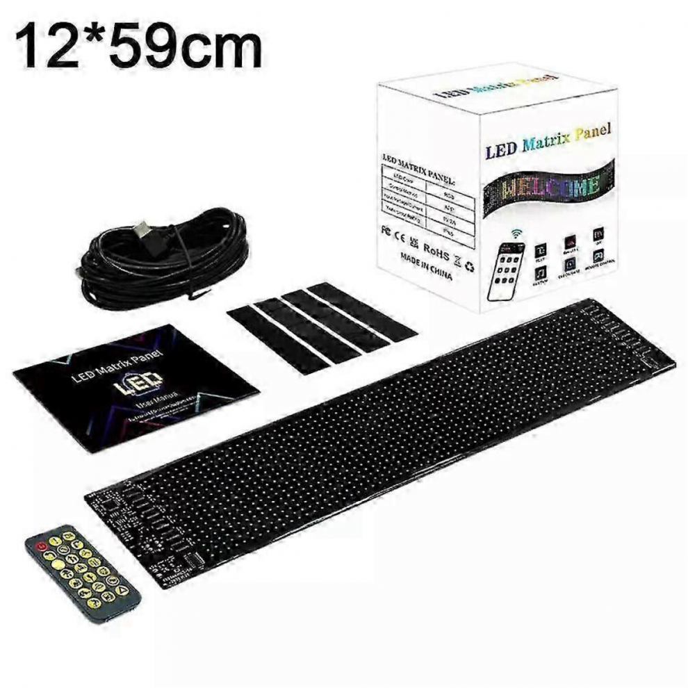 Truck-Specific Devil's Eye Led-Screen Car Eye Truck Dynamic Led 12Cm*59.5Cm Light 7057162274322