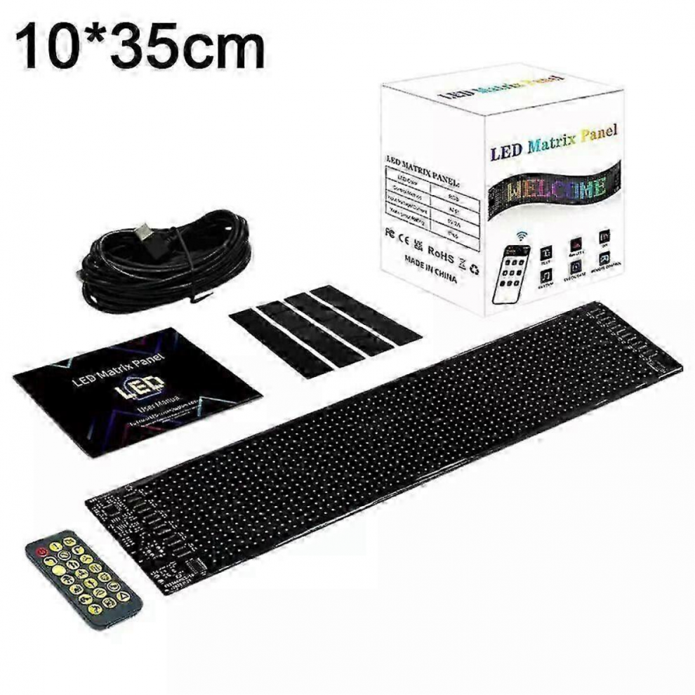 Truck-Specific Devil's Eye Led-Screen Car Eye Truck Dynamic Led 10.2Cm*34.8Cm Light 7057162274315