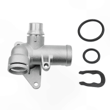 3-Way Engine Radiator Coolant Hose Connector for A4 B6 B7 1.8T & Seat VehiclesSilver