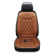 12V Heated Car Seat Cushion 2 Levels of Temperature Adjustable Seat Mat Overheat Protection Rhombus 202512v Coffee