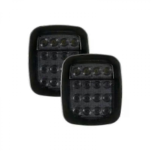 News for Jeep Wrangler TJ YJ CJ 2pcs Smoke LED Tail Lights with Backup Brake Reverse Lamp