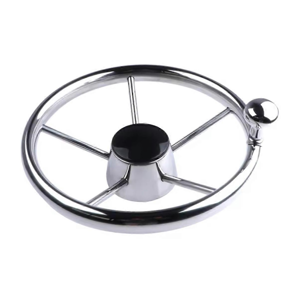 Boat Accessories Steering Wheel With Knob Stainless Steel 5 Spoke 25 Degree 11Inch For Marine Yacht 7057162275749