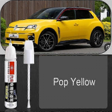 Compatible Car Paint Repair Pen for RENAULT 5 E-Tech 2025 2024 Paint Fixer Repair Touch-Up Pen Car Paint Care AccessoriesPop Yellow