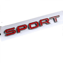 3D ABS Logo Sticker for Range Rover Hood Badge Sport Evoque L322 L406 25-26Sport Red Black