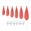 Fishing Practice Plug Rubber Casting Baitcasting Plug for Improving Casting Skills6Pcs 2