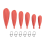 Fishing Practice Plug Rubber Casting Baitcasting Plug for Improving Casting Skills6Pcs 1