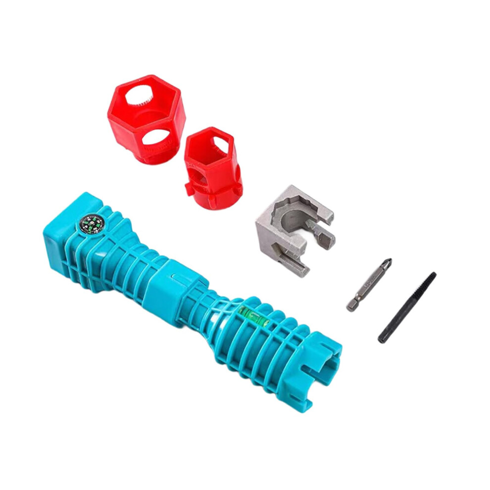 24 In 1 Sink Wrench, Basin Wrench For Pipe And Tub Drain Removal, Multipurpose Plumbing Tool, Blue/Red 9084446157048