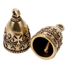 2 stuks mini koperen bel hanger voor DIY handwerken