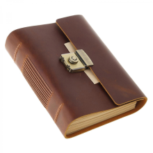 Retro Leather Journey Diary Notepad Journal Planner Notebook with Password Lock for Women Men Kid Artist Writer Present A7brownA6