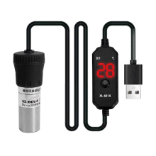 Aquarium Heater Adjustable Submersible Fish Tank Heater 25W Digital Display External Temperature Controller 18-34CBlack