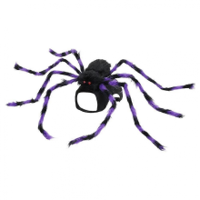 Halloween Pet Giant Spider Costume Spider Cosplay Costumes with AdjustablePurpleL