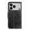 Nappa Texture Leather CaseBlackFor iPhone 17 Pro Max 3
