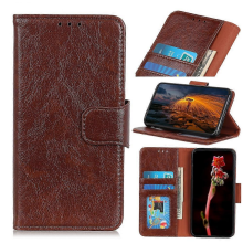 Nappa Texture Leather CaseBrownFor iPhone 16 Plus