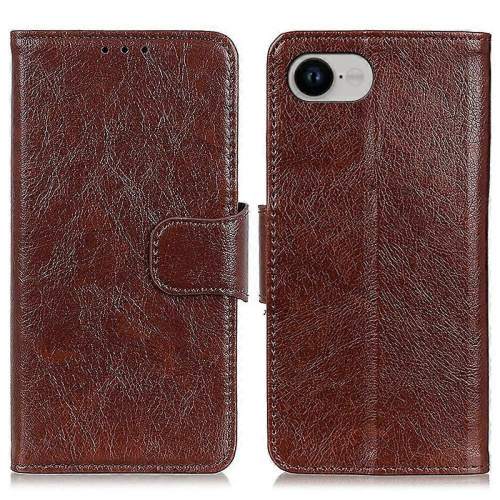 Nappa Texture Leather CaseBrownFor iPhone 16e