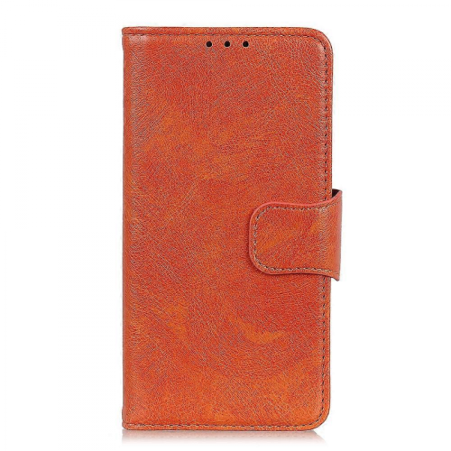 Nappa Texture Leather CaseOrangeFor iPhone 16 1