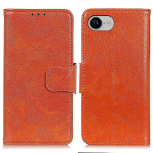 Nappa Texture Leather CaseOrangeFor iPhone 16e