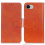 Nappa Texture Leather CaseOrangeFor iPhone 16e 1