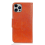 Nappa Texture Leather CaseOrangeFor iPhone 15 Pro 3