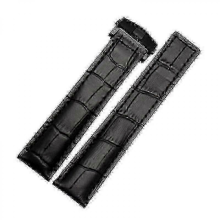 Tag Heuer Watch Bands in Genuine Leather Available in 19mm 20mm and 22mm Sizes with Black and Red Color Choices - JXblack black buckle19mm